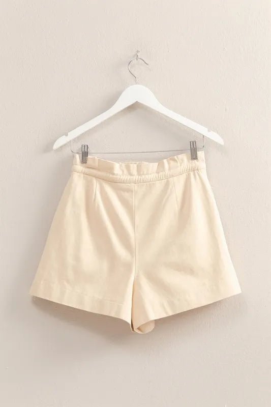 HYFVE High - Waisted Washed Twill Paperbag Shorts - Bela Fils BoutiqueBela Fils Boutique